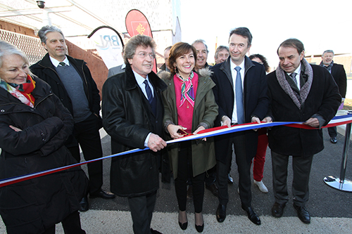 Photo : Carole Delga, présidente de la Région Occitanie/ Pyrénées- Méditerranée, a inauguré la station de pompage Aqua Domitia, qui met en pression les maillons centraux du grand programme régional.